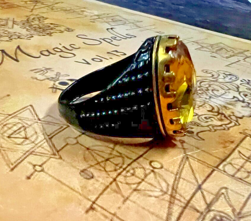 God Of Wealth Magic Become Rich Attract Money Handmade Pagan Silver Ring... - $68.35