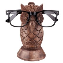 Wooden Handmade Owl Shape Specs Holder, Standard, Brown Home Decor Free Ship - £19.73 GBP