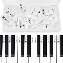 Piano Keyboard Note Labels, Made Of Silicone No Need Stickers Reusable, 88 - £13.49 GBP