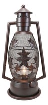 Old Fashioned Rustic Western Stars Electric Metal Lantern Lamp Or Shadow Caster - £33.63 GBP