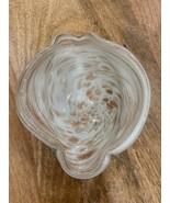 Vintage Murano Glass Copper Shimmering Swirl Speckle Dish Bowl - €42,68 EUR