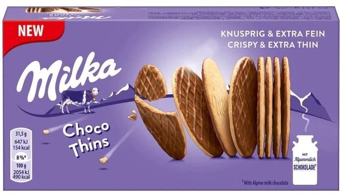 Milka - Choco thin wafers - 4 x 4.44oz/ 126 gr - $44.20