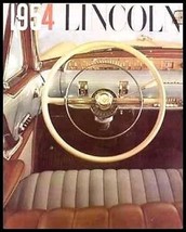 1954 Lincoln Dlx. Brochure, Capri, Cosmopolitan - $33.66