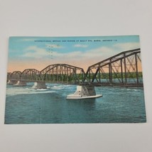 International Bridge and Rapids at Sault Saint Marie Postcard Ontario Posted 46 - £1.95 GBP