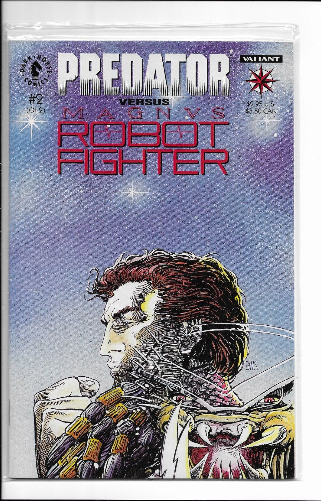 Predator vs Magnus Robot Fighter #2 1993 Dark Horse Comics Bagged &amp; Boarded - $2.52