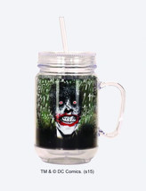 DC Comics The Joker Killing Joke Image Double Wall Acrylic Mason Jar NEW UNUSED - £6.28 GBP