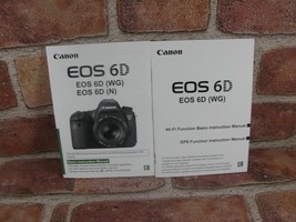 Canon EOS 6D (WG) (N) Camera Instruction Manual / User Guide In English - £9.63 GBP