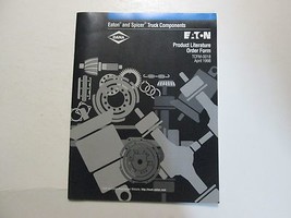 Eaton Prodotto Letteratura Ordine Forma TCFM-0018 Aprile 1998 Usato OEM ... - $6.94