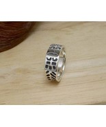 Art Design Textured Ring 925 Sterling Silver, Handmade Mens Band Ring Fo... - £55.15 GBP