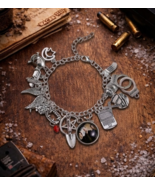 SUPERNATURAL Charm Bracelet ☆ Sam, Dean, Castiel Charms ♡ Fan TV Show Je... - $14.84