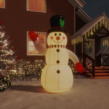 vidaXL Inflatable Snowman with LEDs 8 ft - £57.14 GBP