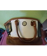 Anne Klein Shoulder Bag 3 Tone Outside and Colorful Inside - $20.51 CAD