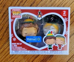 Funko Pocket Pop! Keychain Holidays Buddy The Elf &amp; Jovie 2 Pack Walmart Excl. - £20.09 GBP