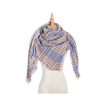 Beautiful Oversized Tartan Scarf Winter Shawl Wrap Plaid Scarf 53&quot; x 53&quot; checker - £14.09 GBP