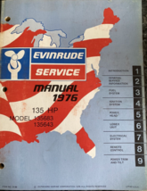 1976 Evinrude 135HP Servizio Negozio Riparazione Manuale OEM Model 135683 135643 - £31.95 GBP