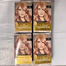 4 Pack Loreal superior preference permanent hair color dye 723 rose blonde NEW - £62.52 GBP