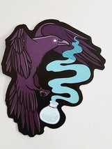 Raven Type Bird with Smoking Bottle Sticker Decal Haunting Theme Embelli... - $2.30
