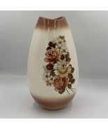 Vintage Rare Ceramic Painted Floral Holland Mold Vase 10.5” - $46.74