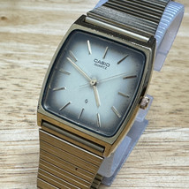 Vintage Casio Quartz Watch MQ-301G Men Gold Tone Japan Barrel Analog New Battery - £37.35 GBP