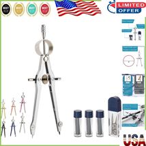 Professional Metal Compass for Geometry with Extra Lead - Precision Draw... - $315.07 MXN