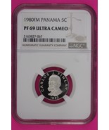 1980 Panama PF 69 Ultra Cameo Proof  5 Centesimos NGC Certified Graded S... - $33.11 CAD