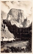 Zion National Park Ut~Great White THRONE~1930s Union Pacific Real Photo Postcard - £4.50 GBP