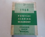 1968 Pontiac Acadian Beaumont Chasis Servicio Manual Cdn Stained Escritu... - $49.98
