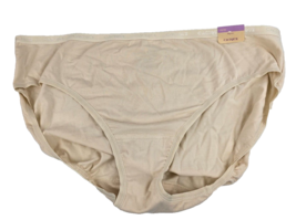 Cacique Womens Stretch Cotton Hipster Panties Beige 18/20 NEW NWT - $19.79