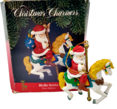 Vtg Santa&#39;s Best Christmas Charmers HI-HO Santa 1991 First Edition Ornament - £6.91 GBP