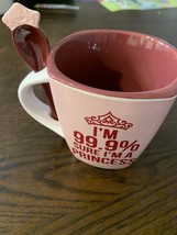 Disney Princess Coffee Cup with spoon by Jerry Leigh mug - £6.37 GBP