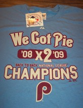 Philadelphia Phillies Back To Back Champions Mlb T-Shirt Xl New Harry Kalas - £15.58 GBP