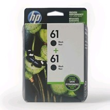 X2 HP 61 Black Ink Genuine Sealed Exp. 2020 - $23.76