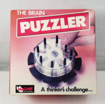 MAGNIF The Brain Puzzler Vintage 1989 Thinker&#39;s Challenge Complete In Box Puzzle - $85.51