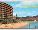 Reef Hotel Waikiki Spiaggia Honolulu Hawaii Hi Unp Cromo Cartolina J17 - $4.04