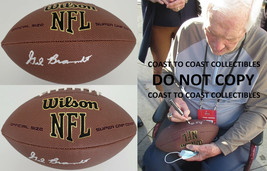 Gil Brandt HOF Dallas Cowboys signed NFL football COA exact proof autogr... - £140.79 GBP