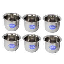 Set of 6 Stainless Steel Curry Soup Dessert Salad Serving Bowls Vati Katori for - £26.18 GBP