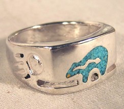 NATIVE BEAR DEGIGN  BIKER RING mens jewelry BR78R silver HIGH QUALITY BE... - $7.59