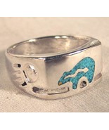 NATIVE BEAR DEGIGN  BIKER RING mens jewelry BR78R silver HIGH QUALITY BE... - $10.41 CAD