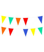 PENNANT STRING FLAGS 60ft Plastic MULTI COLOR yellow green orange red wh... - €41,28 EUR