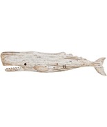 Wooden Whale Decor Hanging Wood Whale Decorations for Wall Rustic Nautic... - £44.10 GBP