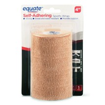 Equate Self-Adhering Sports Wrap, 4&quot; X 2.2 yds.. - £9.48 GBP