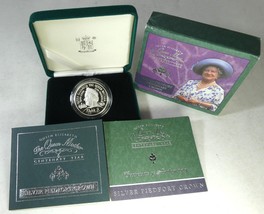 Royal Mint £5 Silver Piedfort Centenary Crown The Queen Mother Centenary Box&amp;COA - £204.49 GBP