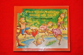 Five Little Monkeys Sitting in a Tree Eileen Christelow Paperback Book Good Used - £3.15 GBP