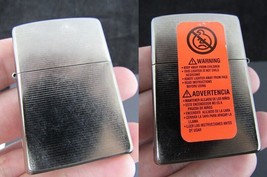 Zippo Lighter Gunmetal Gray &amp; Pinstripes A 06 Bradford Sealed! - £21.99 GBP