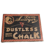 Vtg no 55 Tom Sawyer Dustless Pressed Chalk White Partially Used - $168.66 MXN