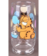 Garfield Blowing Bubbles-Clear Glass-6&quot; Tall-Jim Davis-Comic-Cartoon-Ora... - $9.49
