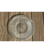 JEANETTE CRYSTAL ANNIVERSARY ~ Clear Glass Ribbed Footed 12½&quot; Cake Plate... - £31.63 GBP