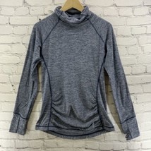 New Balance Athletic Top Womens Sz M Blue Heathered Base Layer  - $9.89