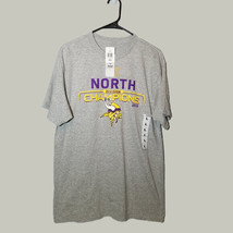 Minnesota Vikings Shirt Mens Large Gray 2015 NFL North Division Champion... - £10.40 GBP