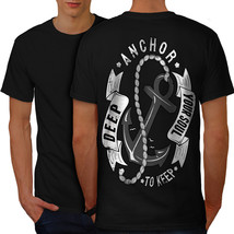 Anchor Your Soul Slogan Shirt Deep Sea Men T-shirt Back - £10.37 GBP